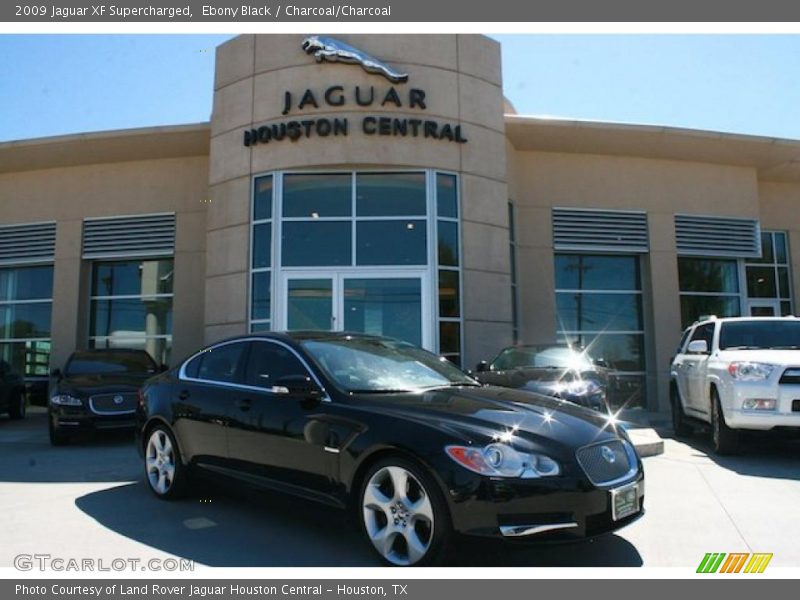 Ebony Black / Charcoal/Charcoal 2009 Jaguar XF Supercharged