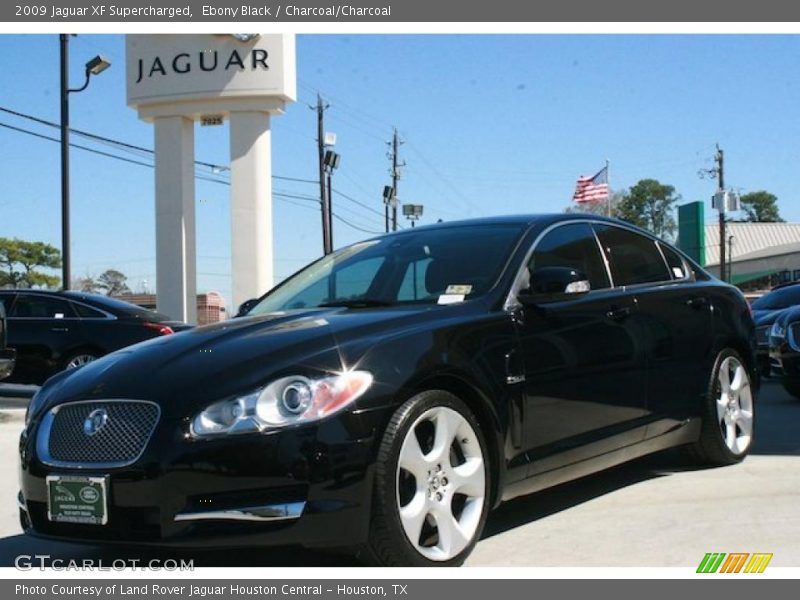Ebony Black / Charcoal/Charcoal 2009 Jaguar XF Supercharged