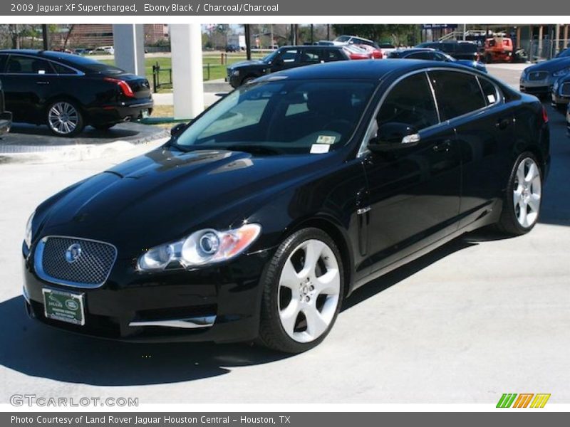 Ebony Black / Charcoal/Charcoal 2009 Jaguar XF Supercharged
