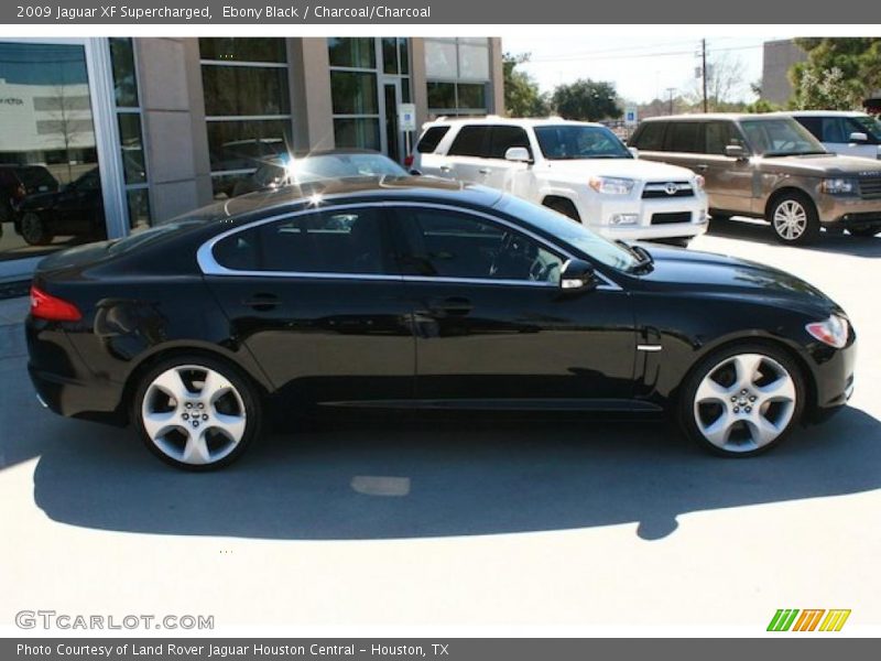 Ebony Black / Charcoal/Charcoal 2009 Jaguar XF Supercharged