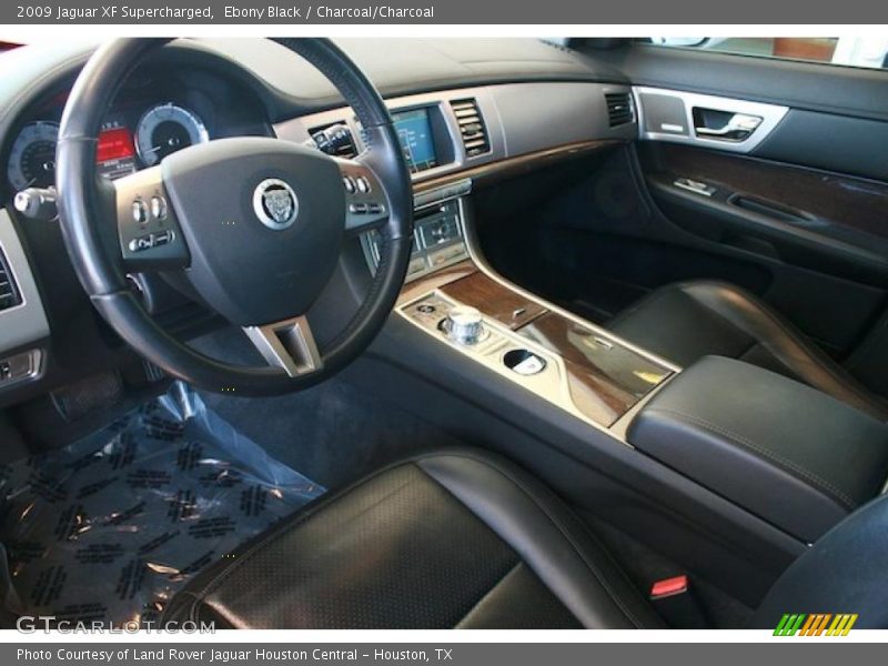 Ebony Black / Charcoal/Charcoal 2009 Jaguar XF Supercharged