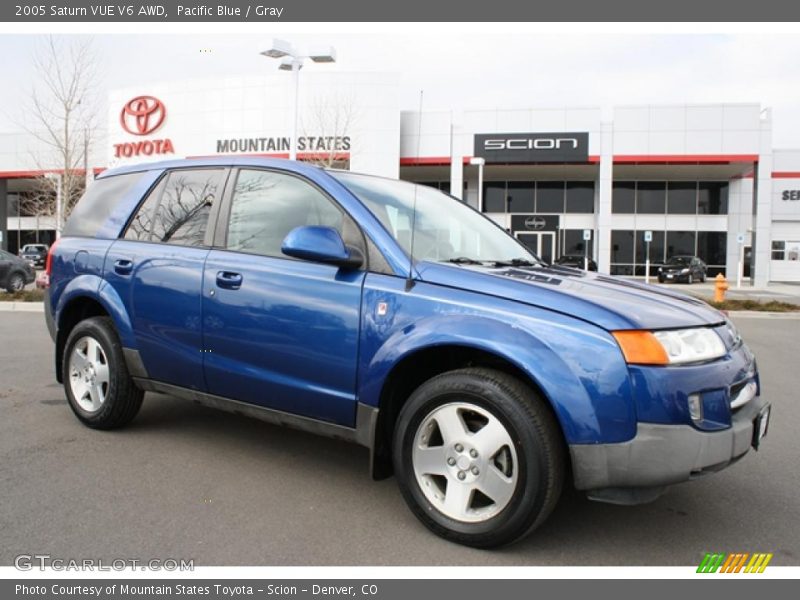 Pacific Blue / Gray 2005 Saturn VUE V6 AWD
