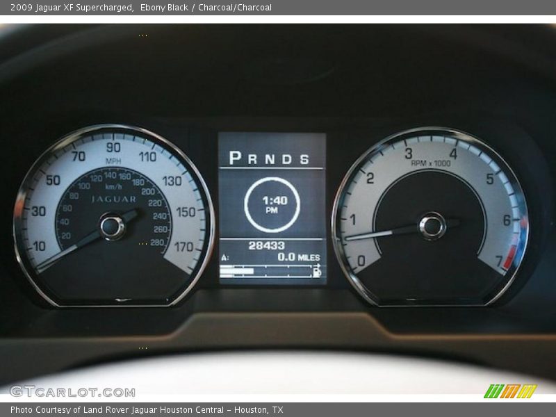 Ebony Black / Charcoal/Charcoal 2009 Jaguar XF Supercharged