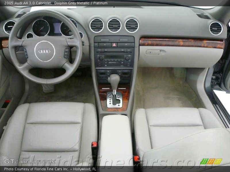 Dolphin Grey Metallic / Platinum 2005 Audi A4 3.0 Cabriolet