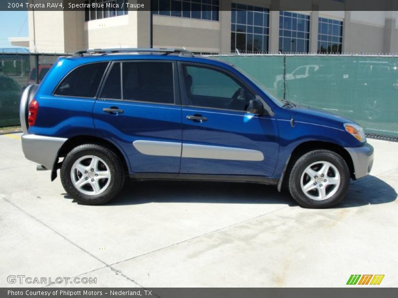 Spectra Blue Mica / Taupe 2004 Toyota RAV4