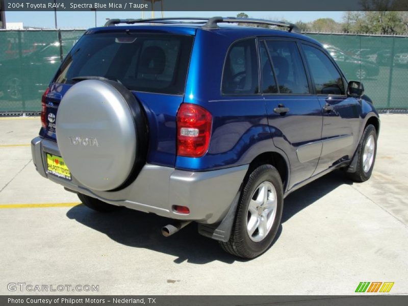 Spectra Blue Mica / Taupe 2004 Toyota RAV4