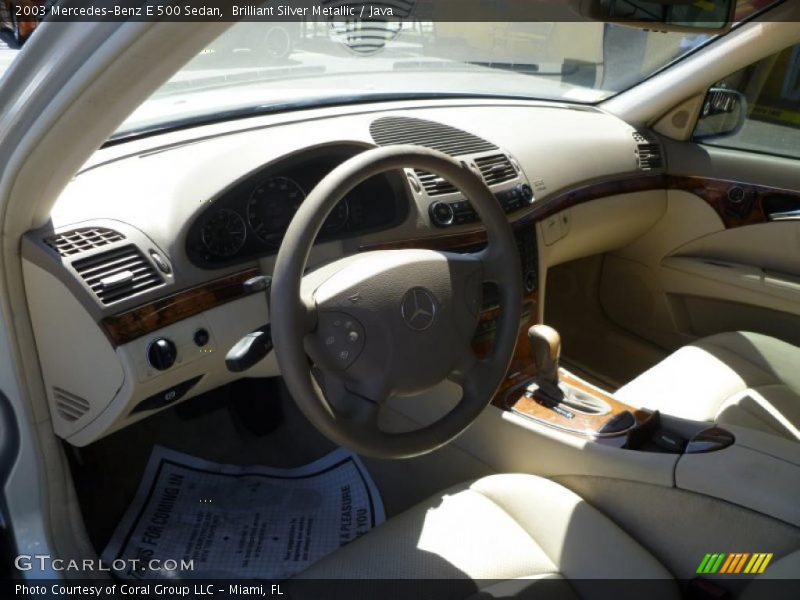Brilliant Silver Metallic / Java 2003 Mercedes-Benz E 500 Sedan