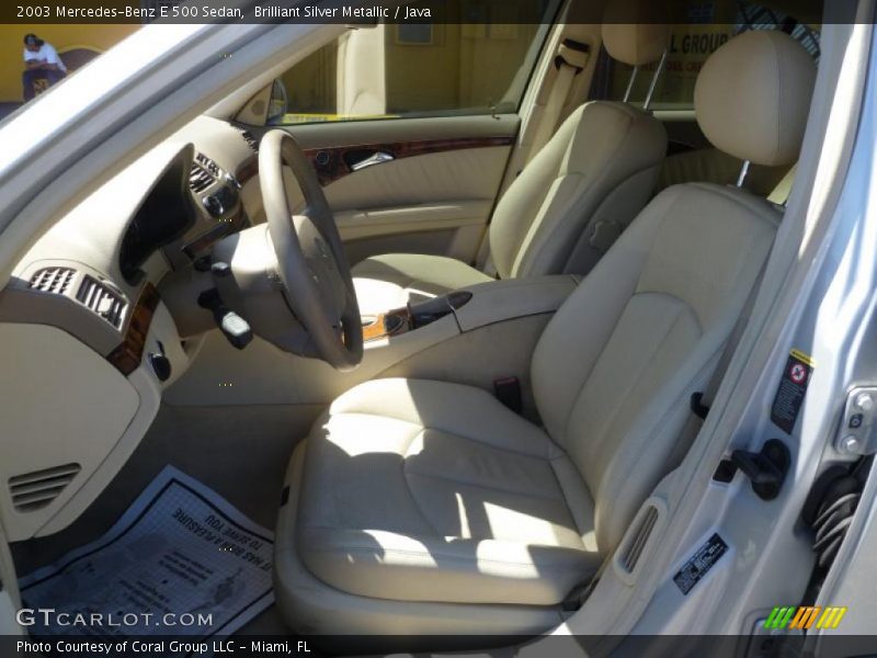 Brilliant Silver Metallic / Java 2003 Mercedes-Benz E 500 Sedan