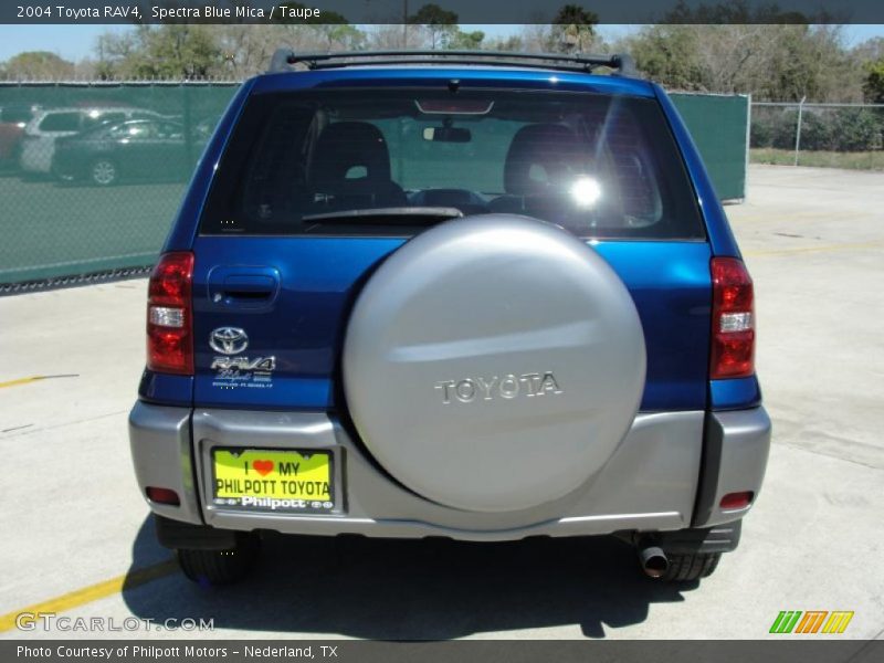 Spectra Blue Mica / Taupe 2004 Toyota RAV4