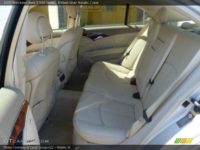 Brilliant Silver Metallic / Java 2003 Mercedes-Benz E 500 Sedan