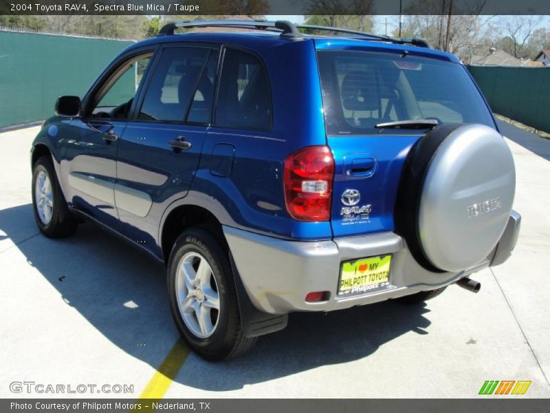 Spectra Blue Mica / Taupe 2004 Toyota RAV4