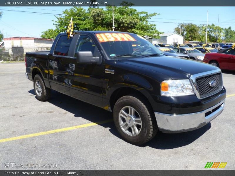 Black / Medium/Dark Flint 2008 Ford F150 XLT SuperCrew