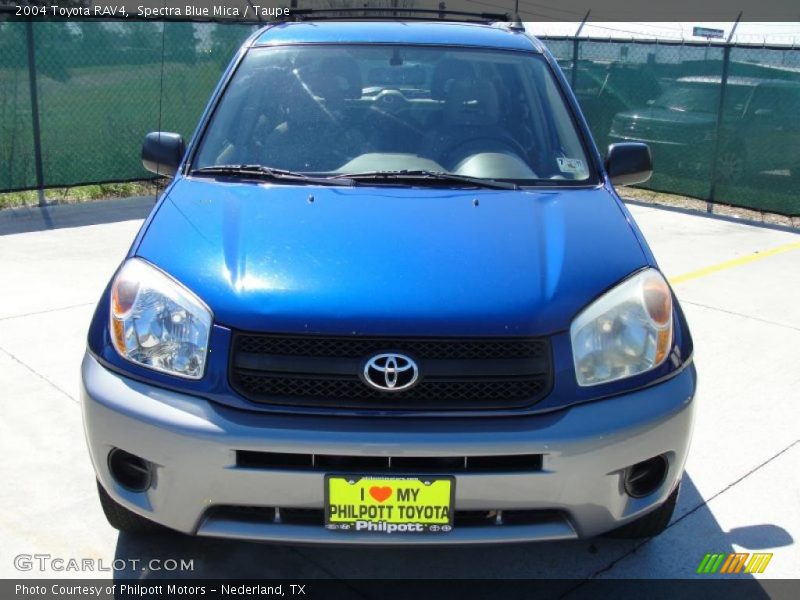 Spectra Blue Mica / Taupe 2004 Toyota RAV4