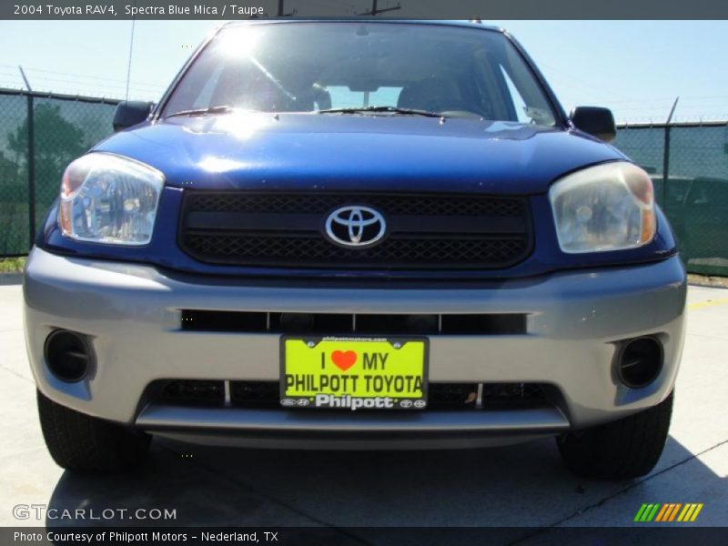 Spectra Blue Mica / Taupe 2004 Toyota RAV4