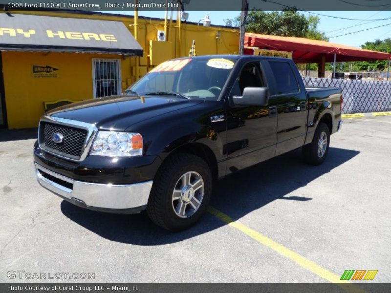 Black / Medium/Dark Flint 2008 Ford F150 XLT SuperCrew