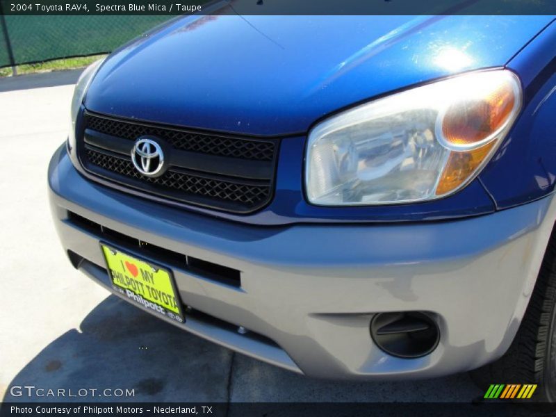 Spectra Blue Mica / Taupe 2004 Toyota RAV4