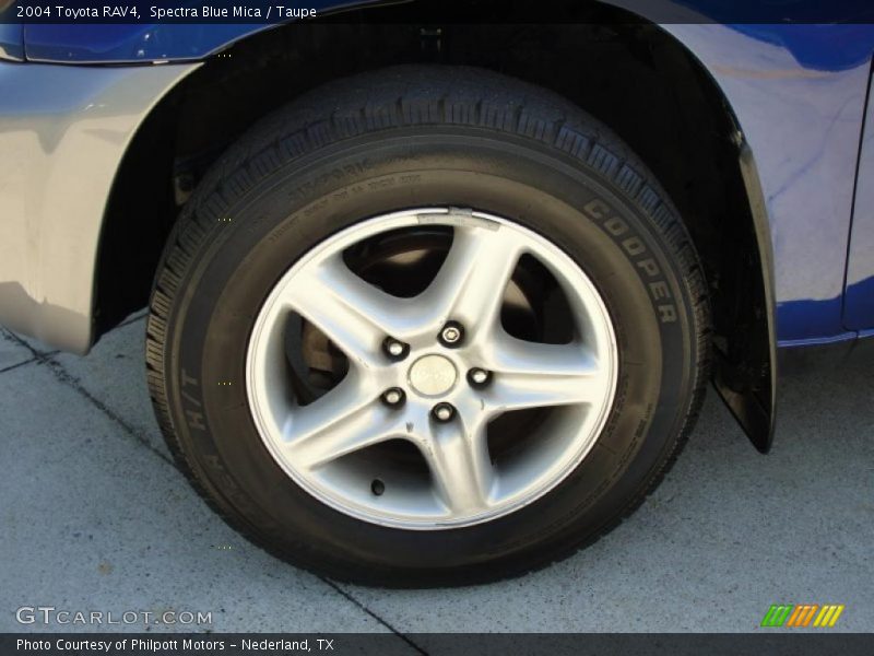 Spectra Blue Mica / Taupe 2004 Toyota RAV4