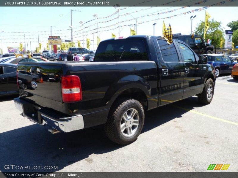 Black / Medium/Dark Flint 2008 Ford F150 XLT SuperCrew