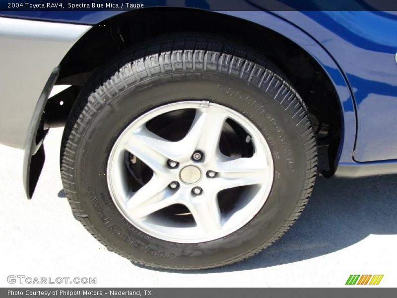 Spectra Blue Mica / Taupe 2004 Toyota RAV4