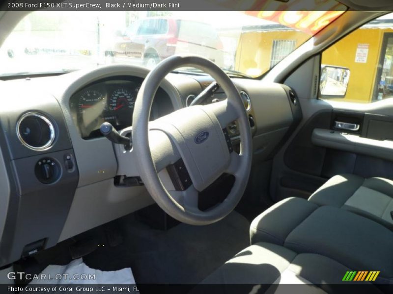 Black / Medium/Dark Flint 2008 Ford F150 XLT SuperCrew