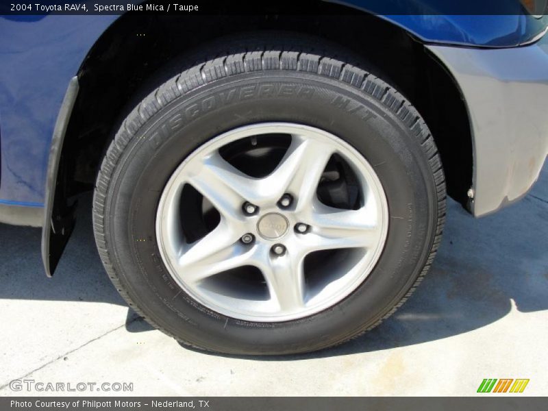 Spectra Blue Mica / Taupe 2004 Toyota RAV4
