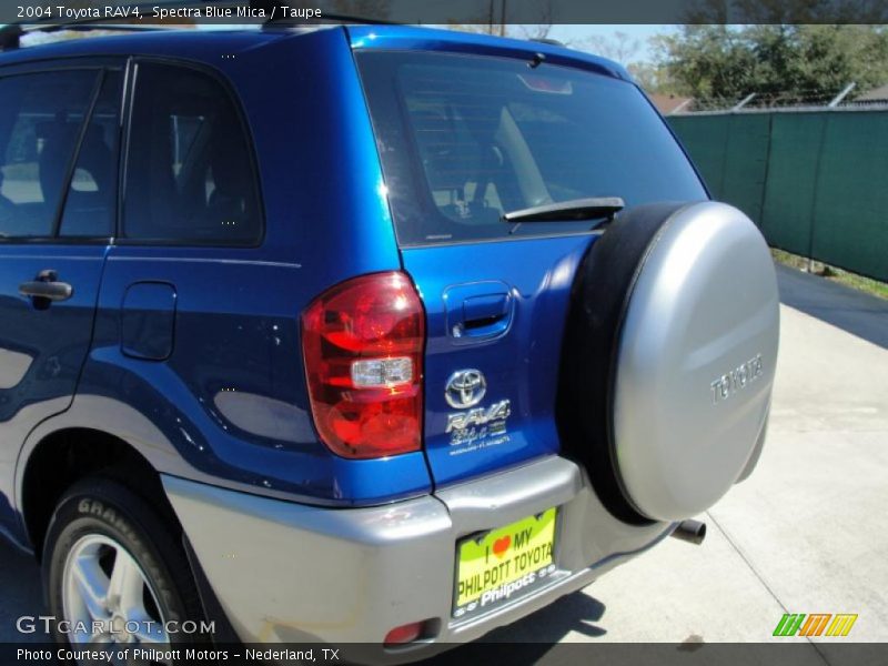 Spectra Blue Mica / Taupe 2004 Toyota RAV4
