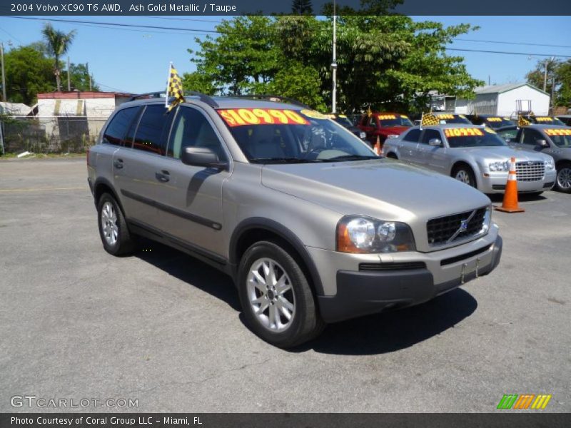 Ash Gold Metallic / Taupe 2004 Volvo XC90 T6 AWD