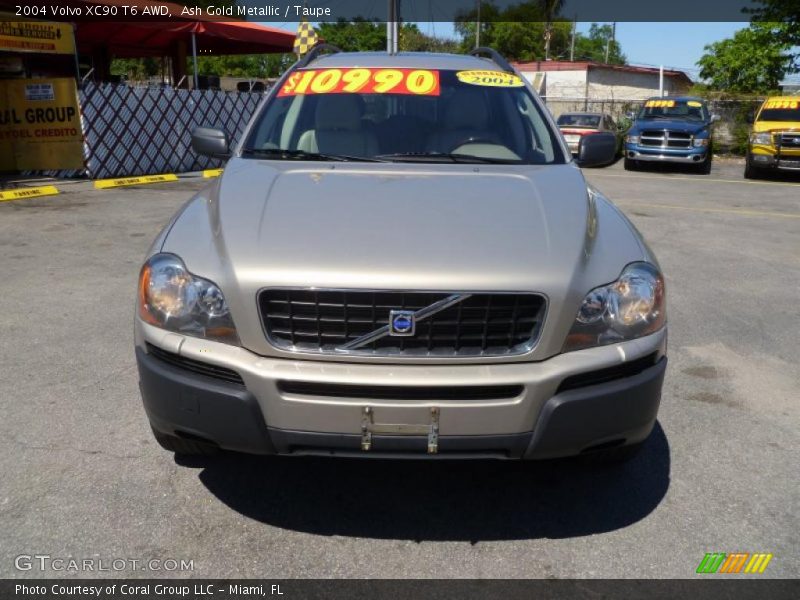 Ash Gold Metallic / Taupe 2004 Volvo XC90 T6 AWD