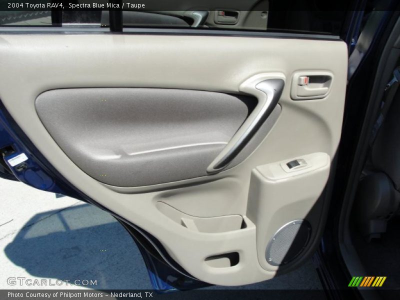 Spectra Blue Mica / Taupe 2004 Toyota RAV4