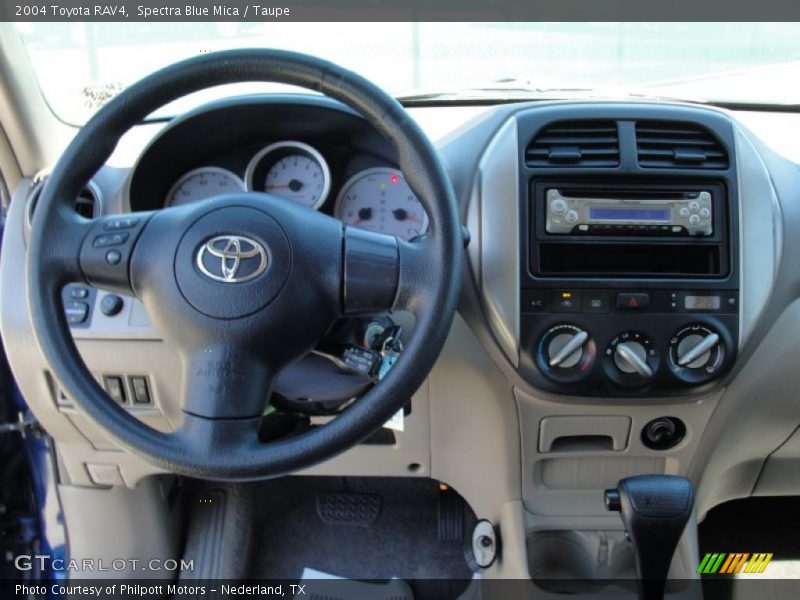 Spectra Blue Mica / Taupe 2004 Toyota RAV4
