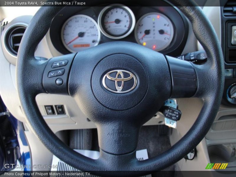 Spectra Blue Mica / Taupe 2004 Toyota RAV4