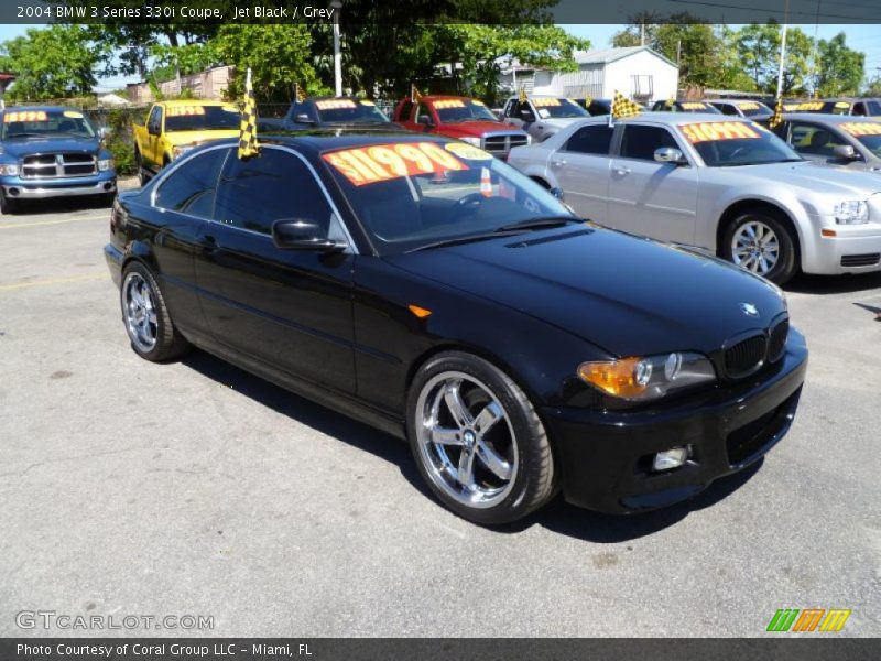 Jet Black / Grey 2004 BMW 3 Series 330i Coupe