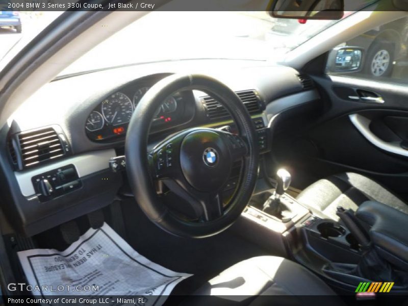 Jet Black / Grey 2004 BMW 3 Series 330i Coupe