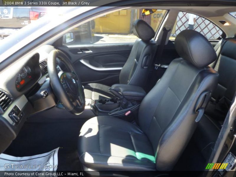 Jet Black / Grey 2004 BMW 3 Series 330i Coupe