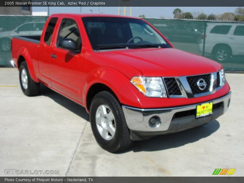 Aztec Red / Graphite 2005 Nissan Frontier SE King Cab