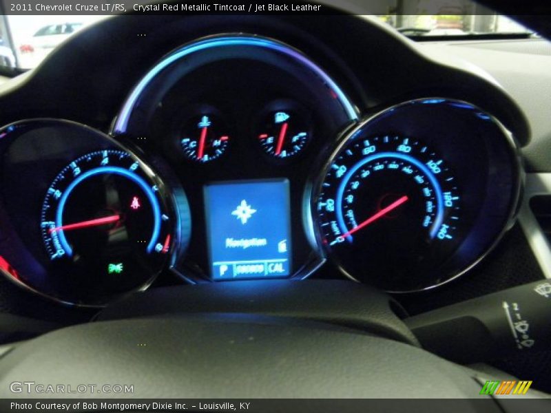Crystal Red Metallic Tintcoat / Jet Black Leather 2011 Chevrolet Cruze LT/RS