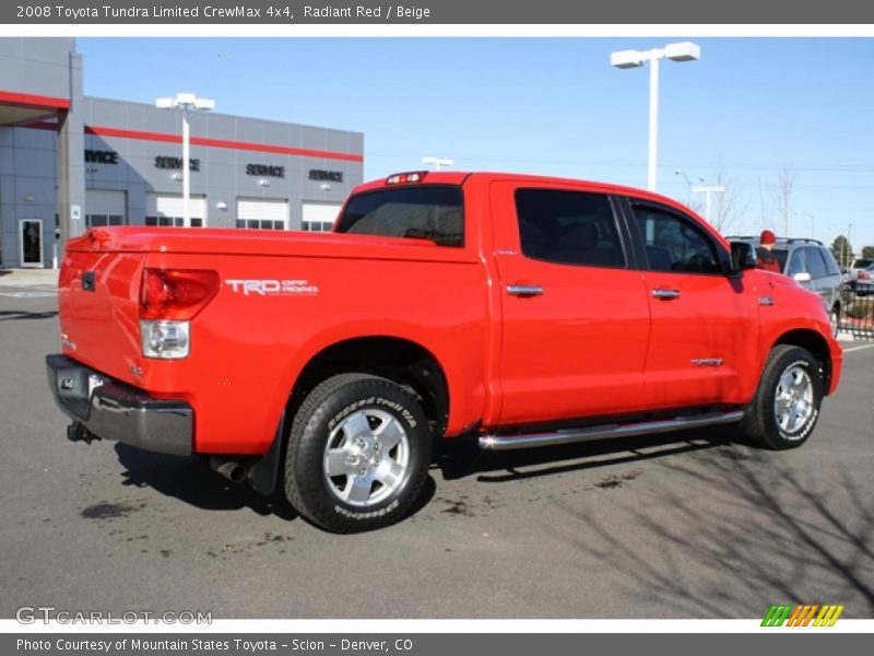 Radiant Red / Beige 2008 Toyota Tundra Limited CrewMax 4x4