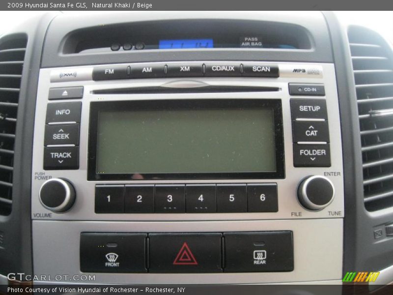 Natural Khaki / Beige 2009 Hyundai Santa Fe GLS