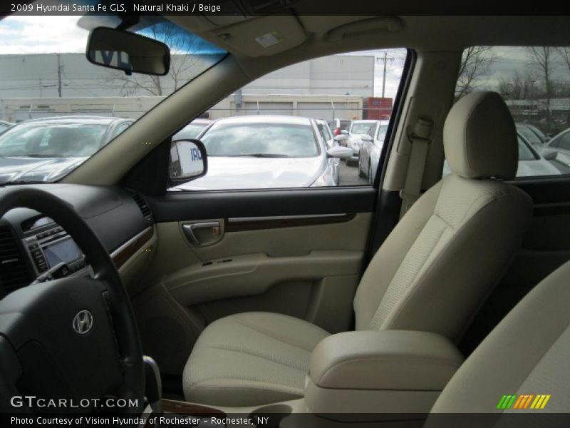 Natural Khaki / Beige 2009 Hyundai Santa Fe GLS