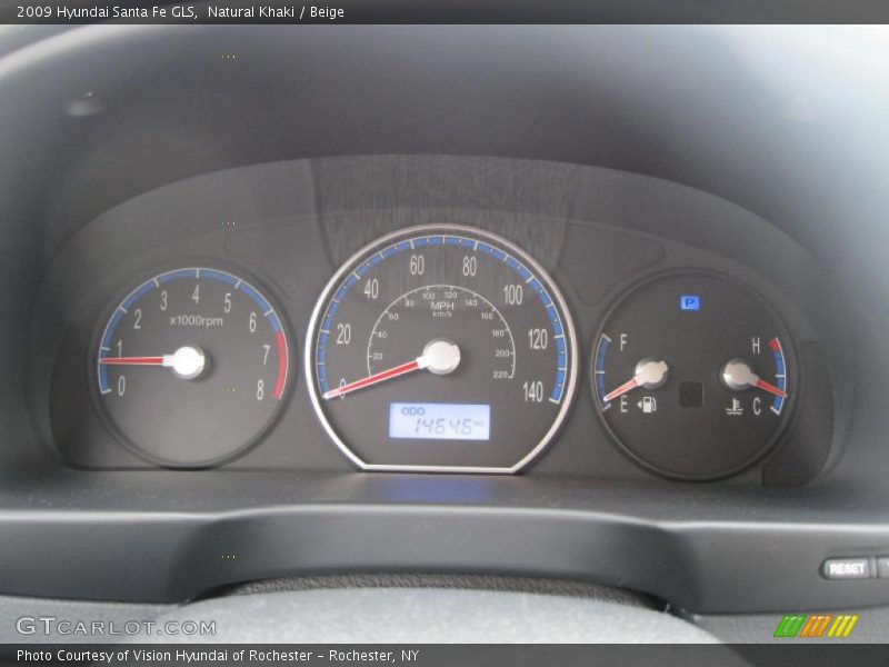 Natural Khaki / Beige 2009 Hyundai Santa Fe GLS