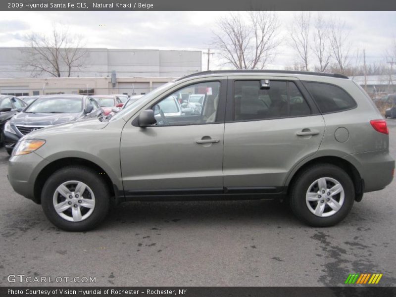 Natural Khaki / Beige 2009 Hyundai Santa Fe GLS