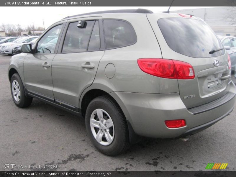 Natural Khaki / Beige 2009 Hyundai Santa Fe GLS