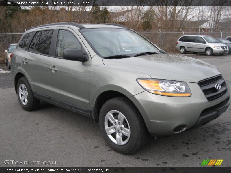 Natural Khaki / Beige 2009 Hyundai Santa Fe GLS
