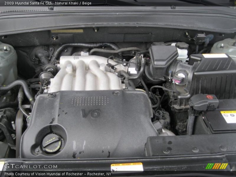 Natural Khaki / Beige 2009 Hyundai Santa Fe GLS