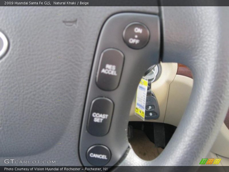 Natural Khaki / Beige 2009 Hyundai Santa Fe GLS