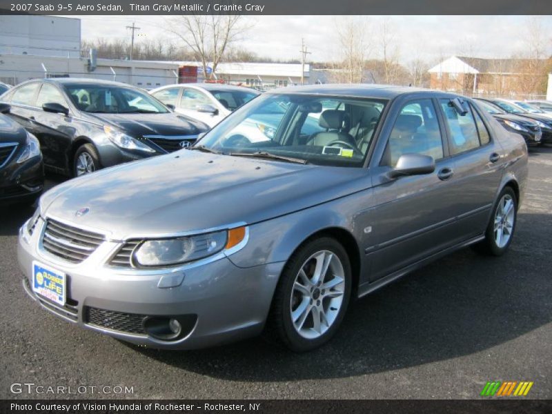 Titan Gray Metallic / Granite Gray 2007 Saab 9-5 Aero Sedan