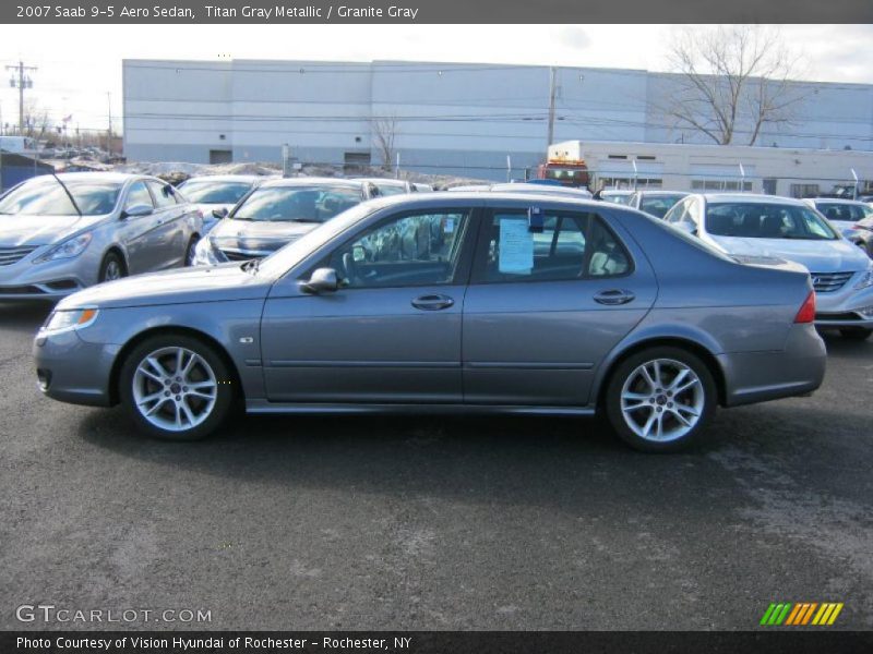 Titan Gray Metallic / Granite Gray 2007 Saab 9-5 Aero Sedan