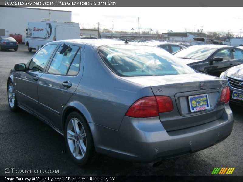 Titan Gray Metallic / Granite Gray 2007 Saab 9-5 Aero Sedan