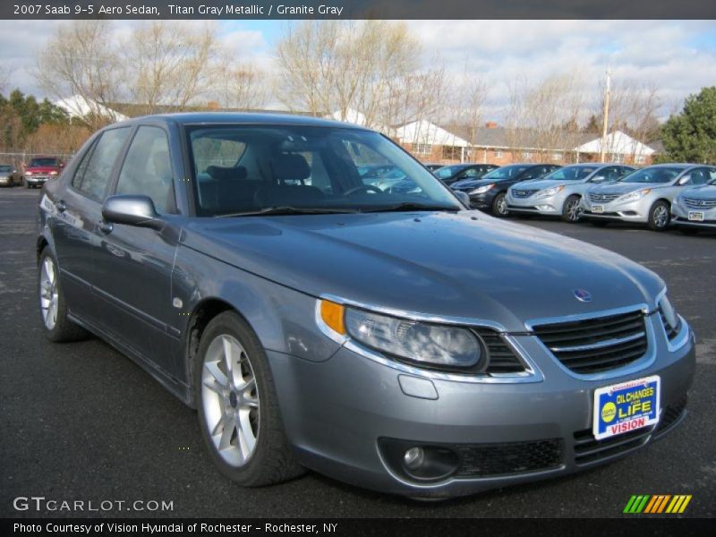 Titan Gray Metallic / Granite Gray 2007 Saab 9-5 Aero Sedan