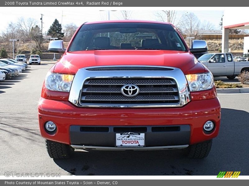 Radiant Red / Beige 2008 Toyota Tundra Limited CrewMax 4x4
